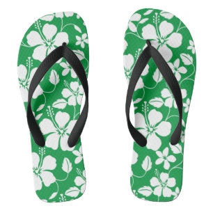 HAWAIIAN HULA (HIBISKUS) GRÜNE FLIP FLOPS