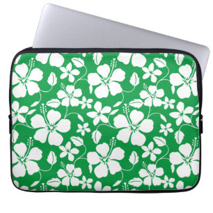 HAWAIIAN HULA (HIBISKUS) GRÜNE LAPTOPSCHUTZHÜLLE