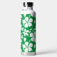 HAWAIIAN HULA (HIBISKUS) GRÜNE WASSERFLASCHE