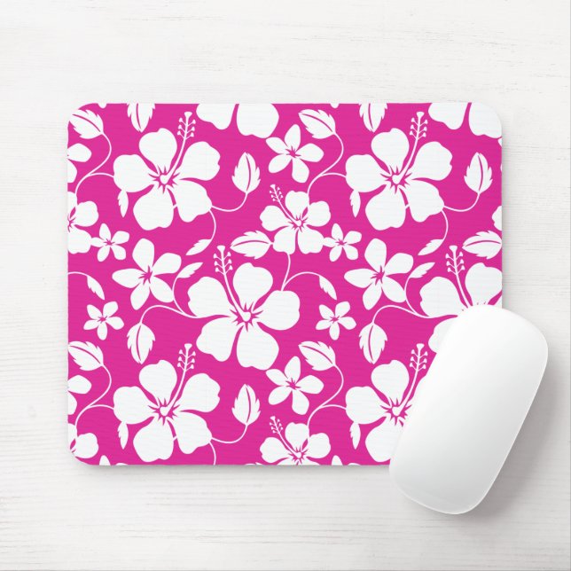 HAWAIIAN HULA (HIBISKUS) HITZPINK MOUSEPAD (Mit Mouse)