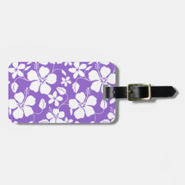 HAWAIIAN HULA (HIBISKUS) LILA LUGGAGE TAG GEPÄCKANHÄNGER