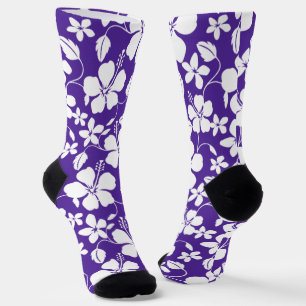 HAWAIIAN HULA (HIBISKUS) LILA SOCKEN