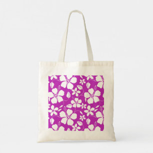 Hawaiian Hula (Hibiskus) Muster in der Berry Tote Tragetasche