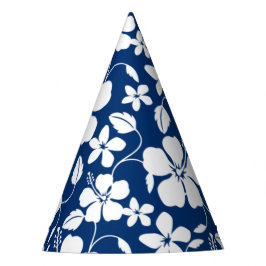 HAWAIIAN HULA (HIBISKUS) NAVY PARTYHÜTCHEN