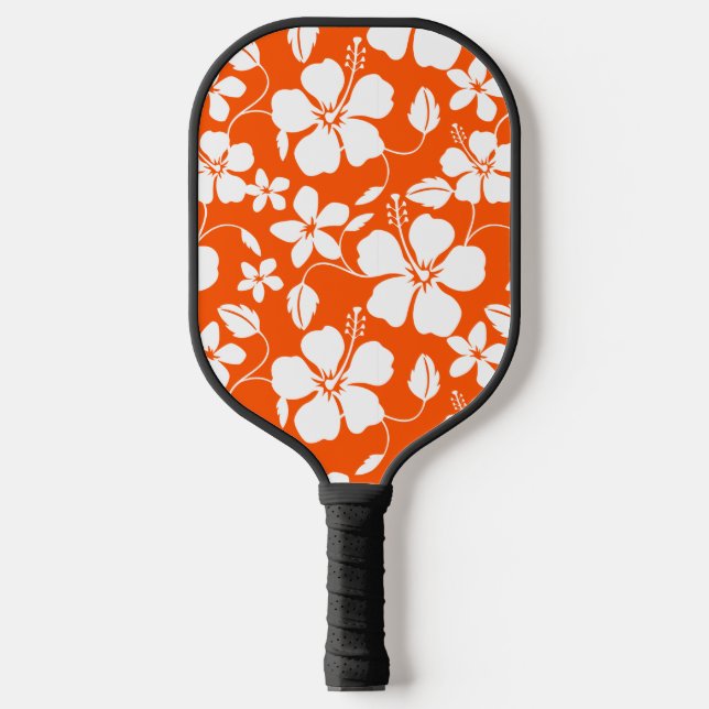 HAWAIIAN HULA (HIBISKUS) ORANGE PICKLEBALL SCHLÄGER (Vorderseite)