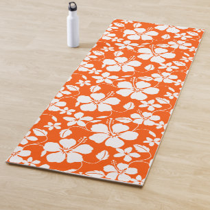 HAWAIIAN HULA (HIBISKUS) ORANGE YOGAMATTE