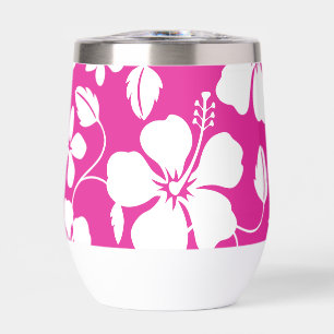 HAWAIIAN (HULA) HIBISKUS PATTER IN HOT PINK