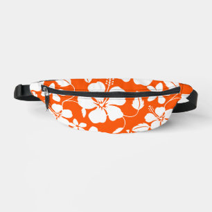 HAWAIIAN HULA (HIBISKUS) PATTER IN ORANGE BAUCHTASCHE
