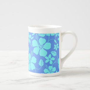 HAWAIIAN HULA (HIBISKUS) PERIWINKLE/TEAL PROZELLANTASSE