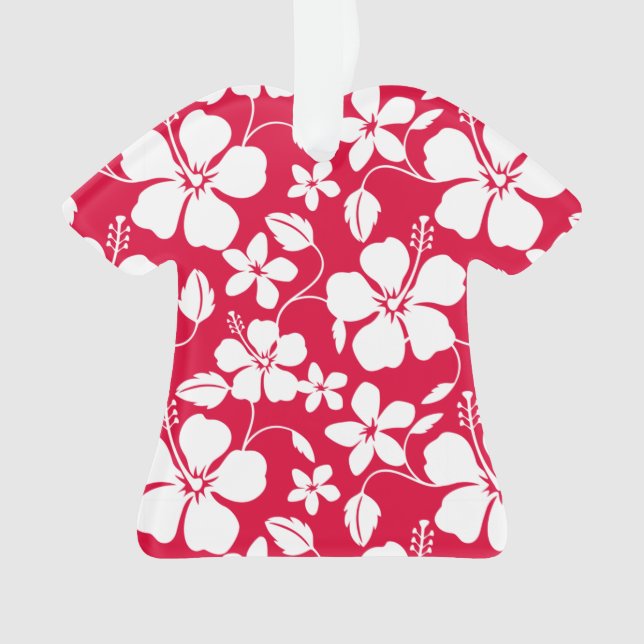 HAWAIIAN HULA (HIBISKUS) RED ORNAMENT (Vorderseite)