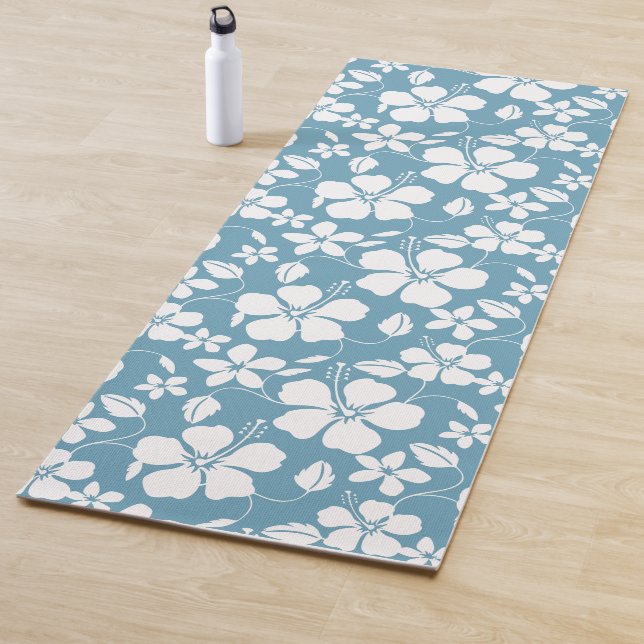 HAWAIIAN HULA (HIBISKUS) SLATE BLUE YOGAMATTE (Beispiel)