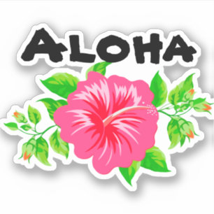 Hawaiian Island Style Hallo Sticker Formen