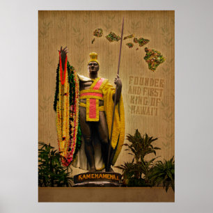 Hawaiian King Kamehameha I. Poster