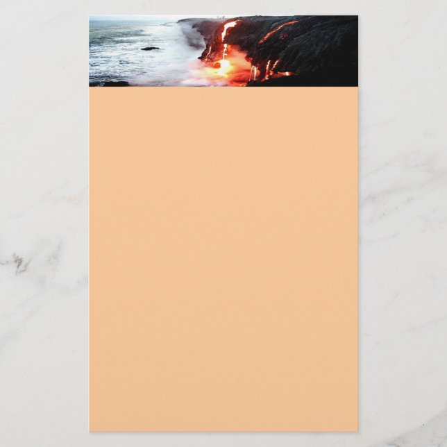 Hawaiian Lava Volcano Stationery Briefpapier (Vorderseite)