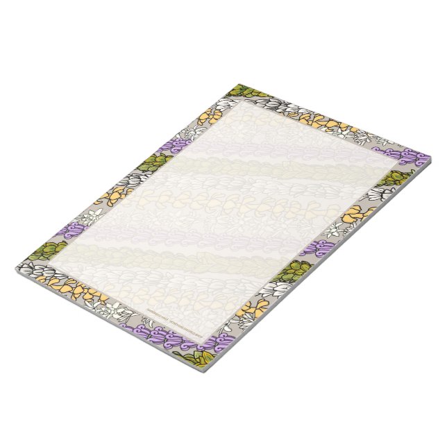 Hawaiian Lei Design Notepad Notizblock (angewinkelt)