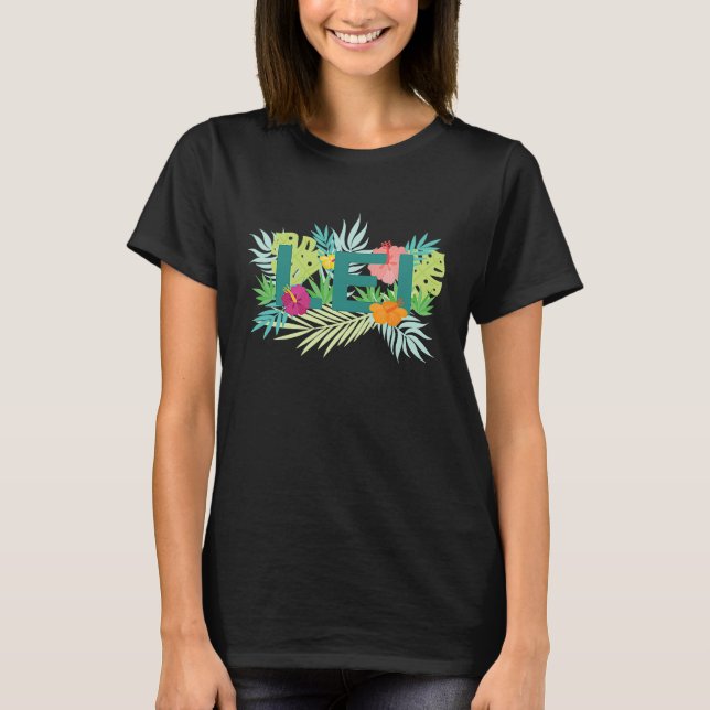 Hawaiian Lei Hawaii Pineapple Tiki T-Shirt (Vorderseite)