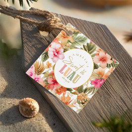 Hawaiian Luau 16 . Geburtstag Floral Pattern ID109 Geschenkanhänger