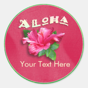 Hawaiian Luau Aloha Stickers