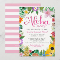 Hawaiian Luau Baby Shooter by Mail| Rosa