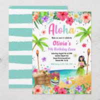 Hawaiian Luau Birthday Party Tropical Birthday