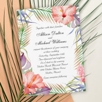 Hawaiian Luau Tropical Floral Wedding