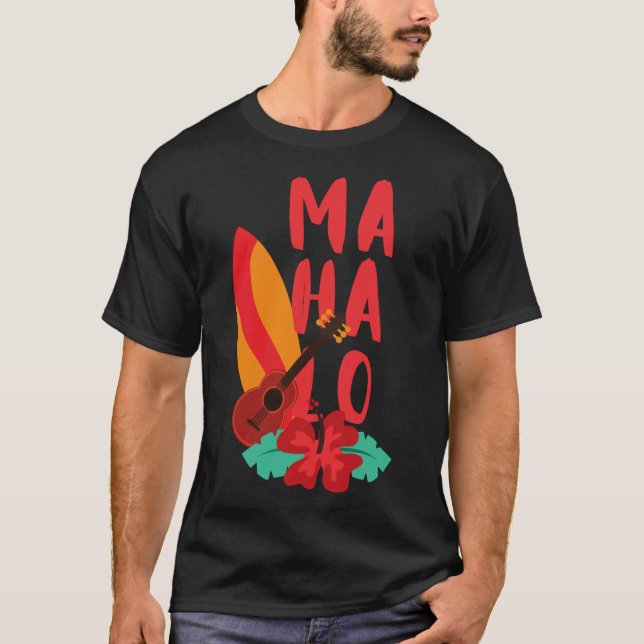 Hawaiian Mahalo (Hawaii - Aloha) T-Shirt (Vorderseite)