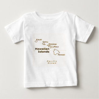 Hawaiian Map Baby T-Shirts