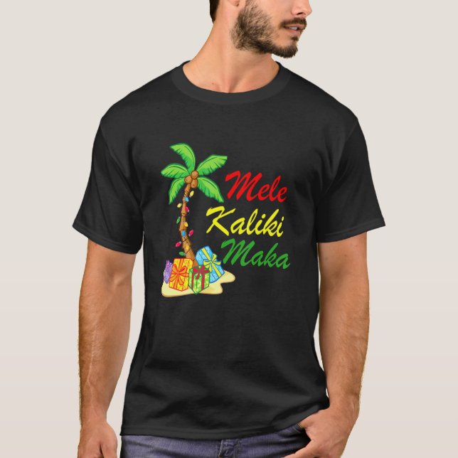 Hawaiian Mele Kalikimaka Christmas Matching Family T-Shirt (Vorderseite)