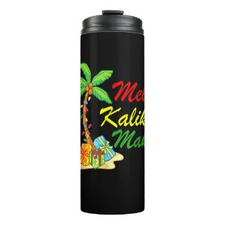 Hawaiian Mele Kalikimaka Christmas Matching Family Thermosbecher