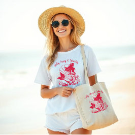 Hawaiian Mermaid-Salty, Sassy und Splashy-Red T-Shirt