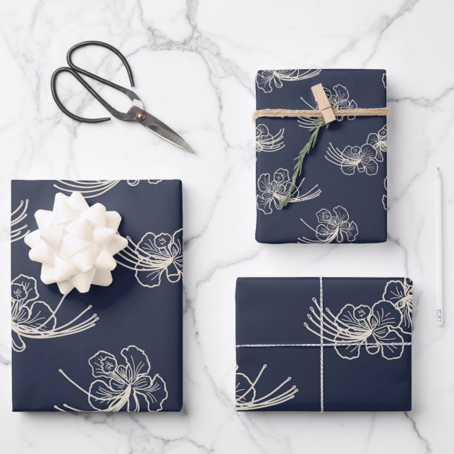 Hawaiian Modern Ohai aliii Geschenkpapier Set (Vorderseite)