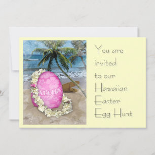 Hawaiian Oaster Egg Hunt Einladung