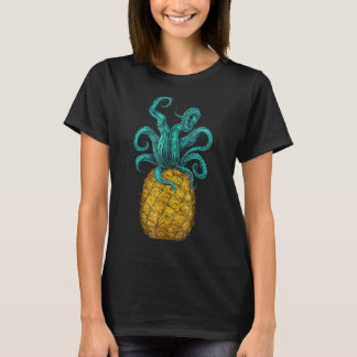 Hawaiian Octopus Ananas Aloha Beach Hawaii Summ T-Shirt