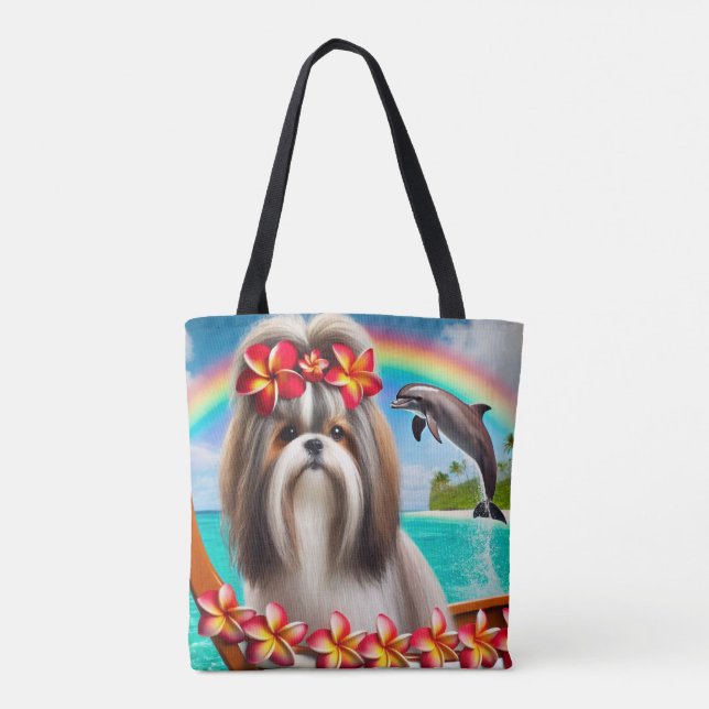 Hawaiian Outrigger Adventure Leinwände Tote Bag (Rückseite)