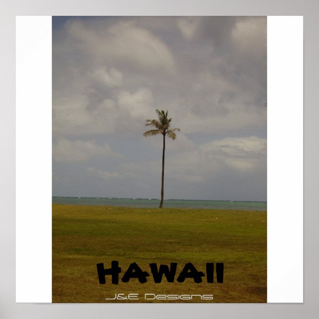 Hawaiian Palm Tree Poster (Vorne)