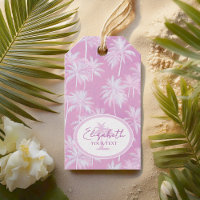 Hawaiian Palm Tree Silhouette Muster Plum ID1093