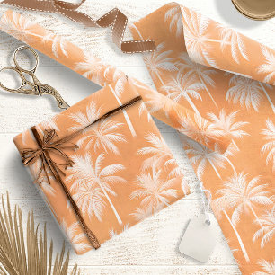 Hawaiian Palm Tree Silhouette Muster Tacao ID1093 Geschenkpapier