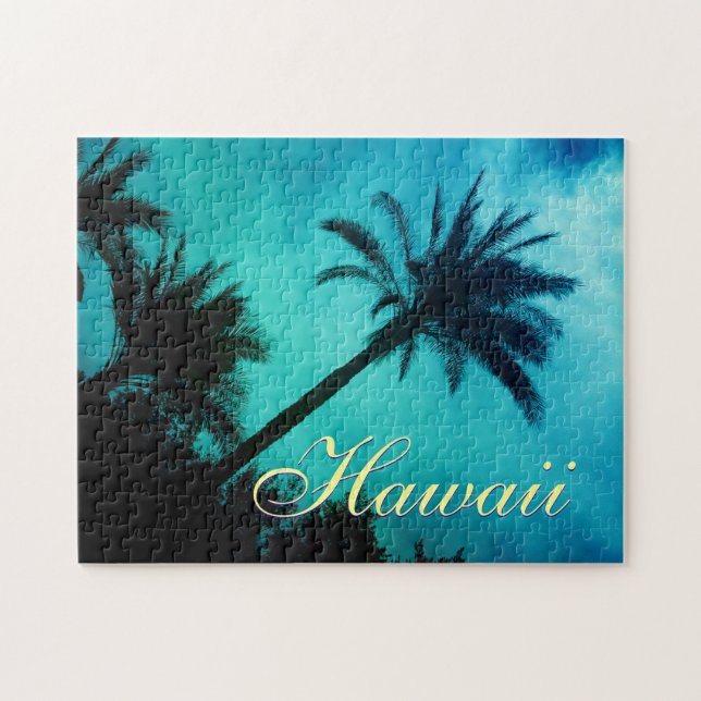 Hawaiian Palm Trees Travel Puzzle (Horizontal)