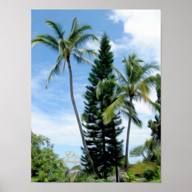 Hawaiian Palms Poster (Vorne)
