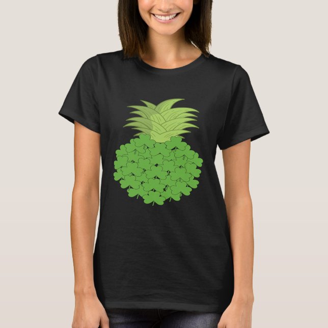 Hawaiian Pineapple Shamrocks St Patrick's Day  App T-Shirt (Vorderseite)