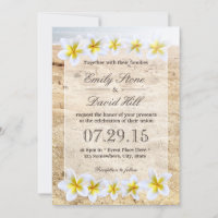 Hawaiian Plumeria Blume Beach Theme Wedding