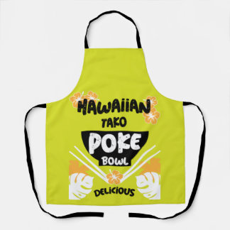 Hawaiian Poke Bowl Tako Poke Schürze