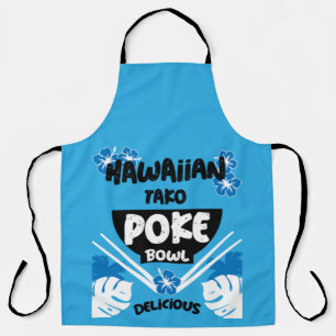Hawaiian Poke Bowl Tako Poke Schürze