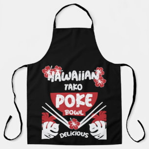 Hawaiian Poke Bowl Tako Poke Schürze