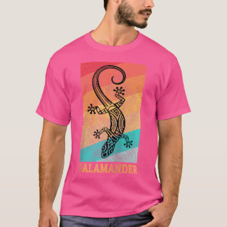 Hawaiian Polynesian Maori Salamander Baseball T-Shirt
