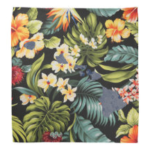 Hawaiian Print & Floral Hawai Staat Bandana