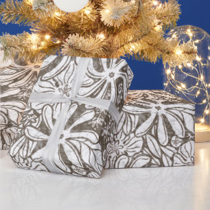 Hawaiian Print Naupakilima tiare Blume Geschenkpapier