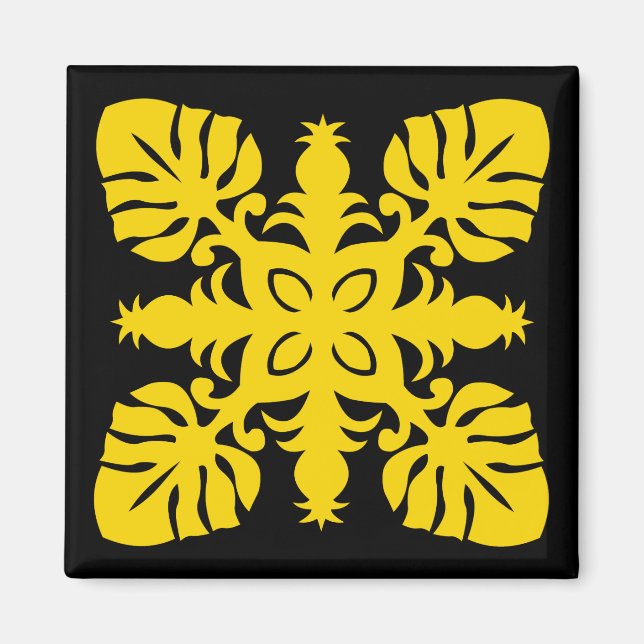 HAWAIIAN QUILT-Magnet - Ananas Magnet (Vorne)