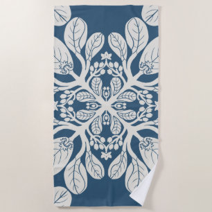 Hawaiian Quilt Naupaka in Beige Strandtuch