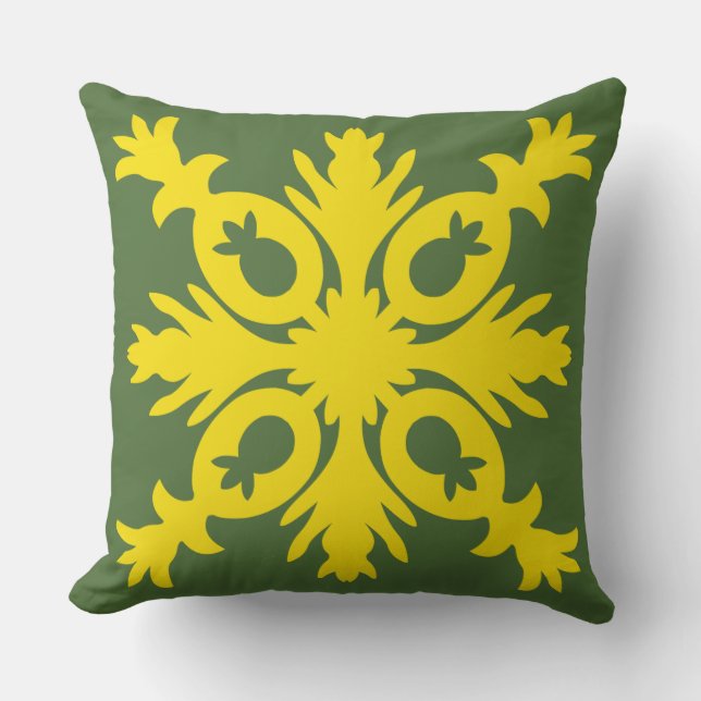 HAWAIIAN QUILT PILLOW-Ananas Kissen (Vorderseite)